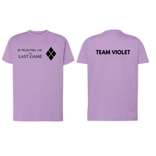 Charger l&#39;image dans la galerie, T SHIRT LAST GAME (BLEU, JAUNE, VIOLET)
