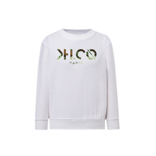 Charger l&#39;image dans la galerie, KH.CO Vert Camouflage - Sweat Enfant Blanc
