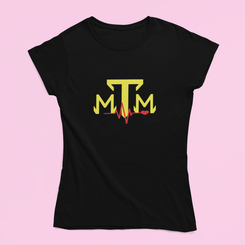 Motem's - MTM Gold T-Shirt Femme Noir