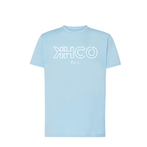 KH.CO Néon - T-Shirt Homme Bleu Ciel