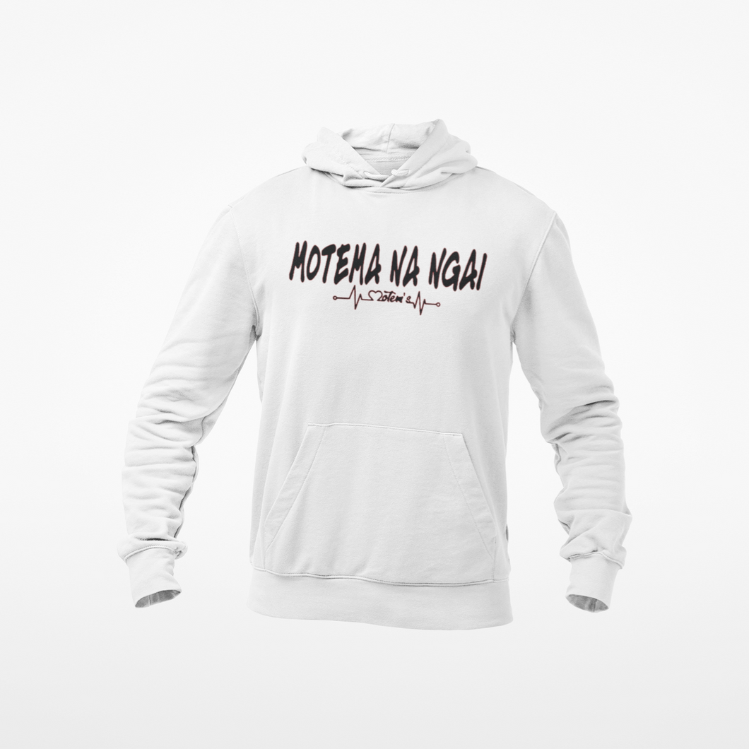 Motems - Hoodies Blanc Noir